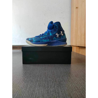 【二手鞋販售】Under Armour Charged Lightening 3 Blue Camo 籃球鞋