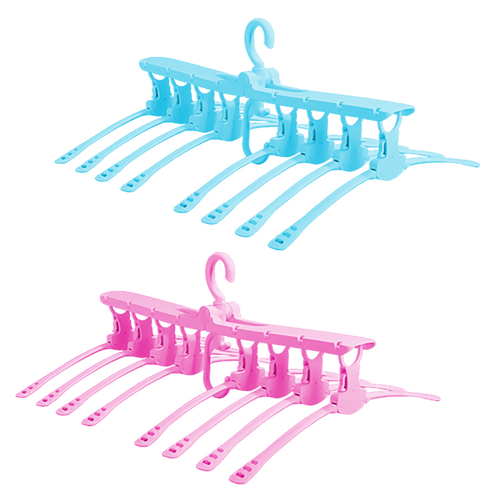 折疊衣架【多色 】／日本衣架 翻轉衣架 神奇衣架 曬衣神器 魔術衣架 8倍摺疊衣架 免收 伸縮衣架【B＆B 幸福雜貨】
