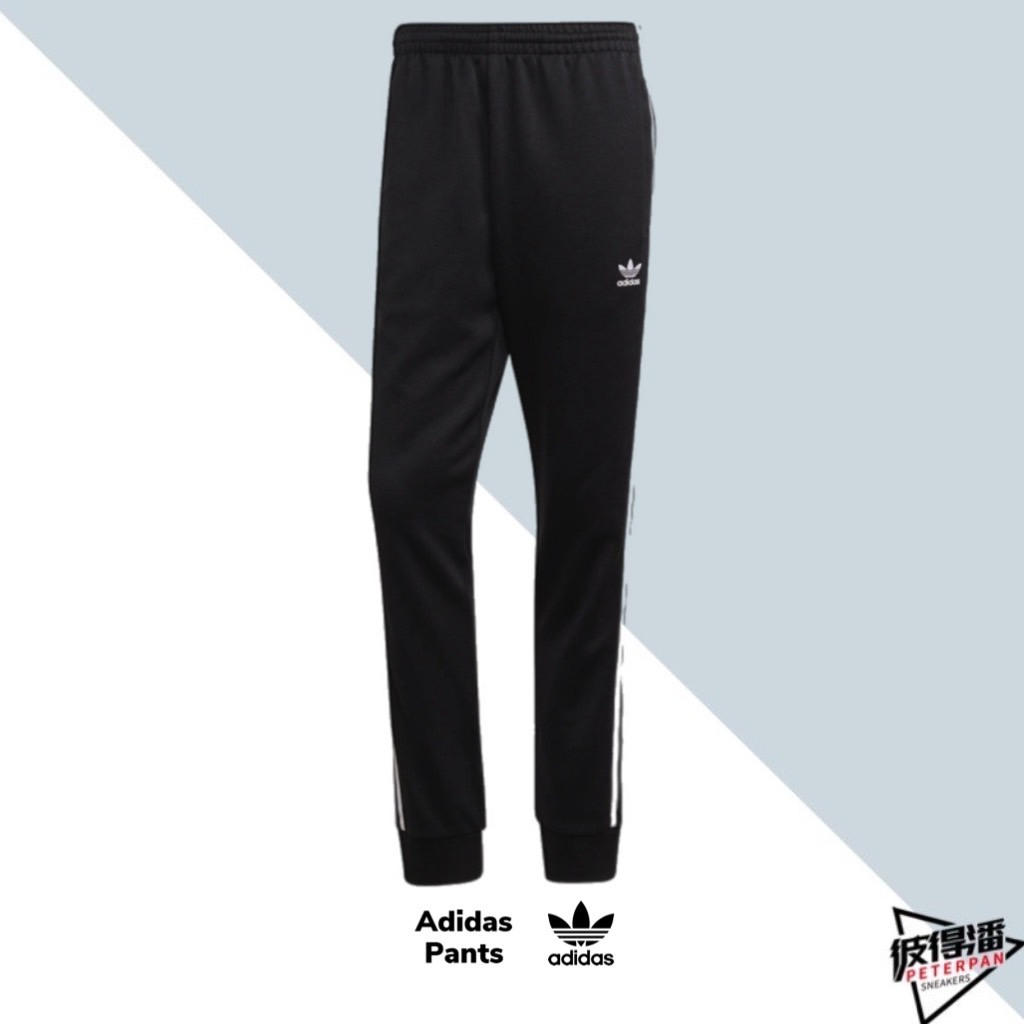 ADIDAS TRACK PANTS 經典黑白 三葉草 三線 長褲 GF0210【彼得潘】