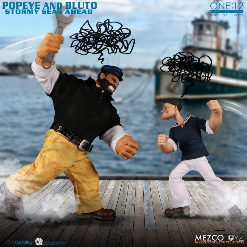 MEZCO ONE:12 COLLECTIVE 系列 大力水手【卜派＆布魯托 豪華雙人包】Popeye &amp; Bluto: