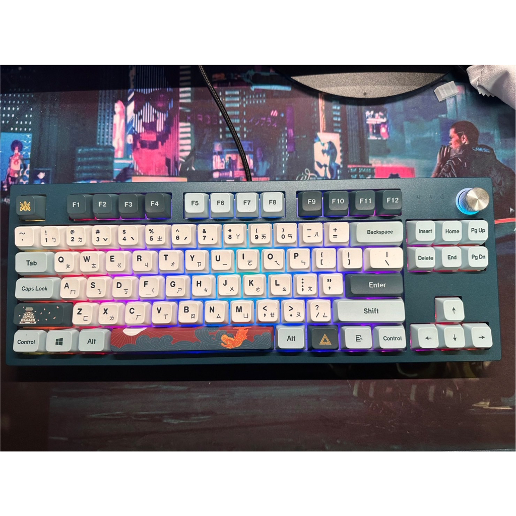 MONTECH 君主 M Key TKL 84鍵自由之城 RGB 熱插拔 機械式鍵盤 佳達隆G Pro茶軸 2.0中文