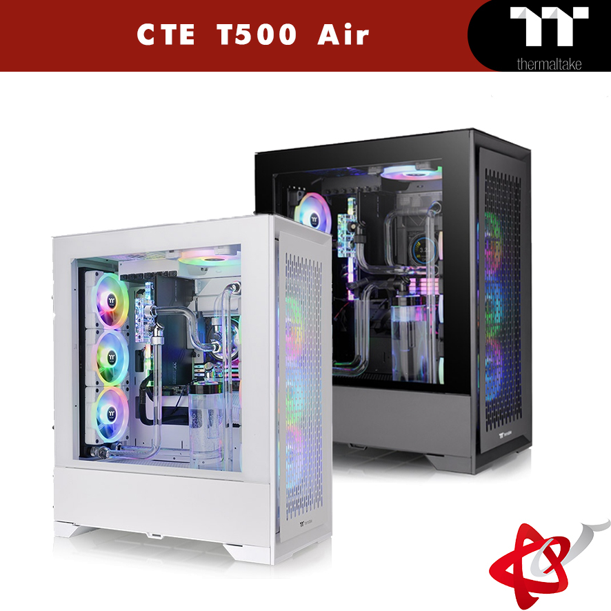 Thermaltake 曜越 勁透 CTE T500 Air 高直立式機殼 黑/白