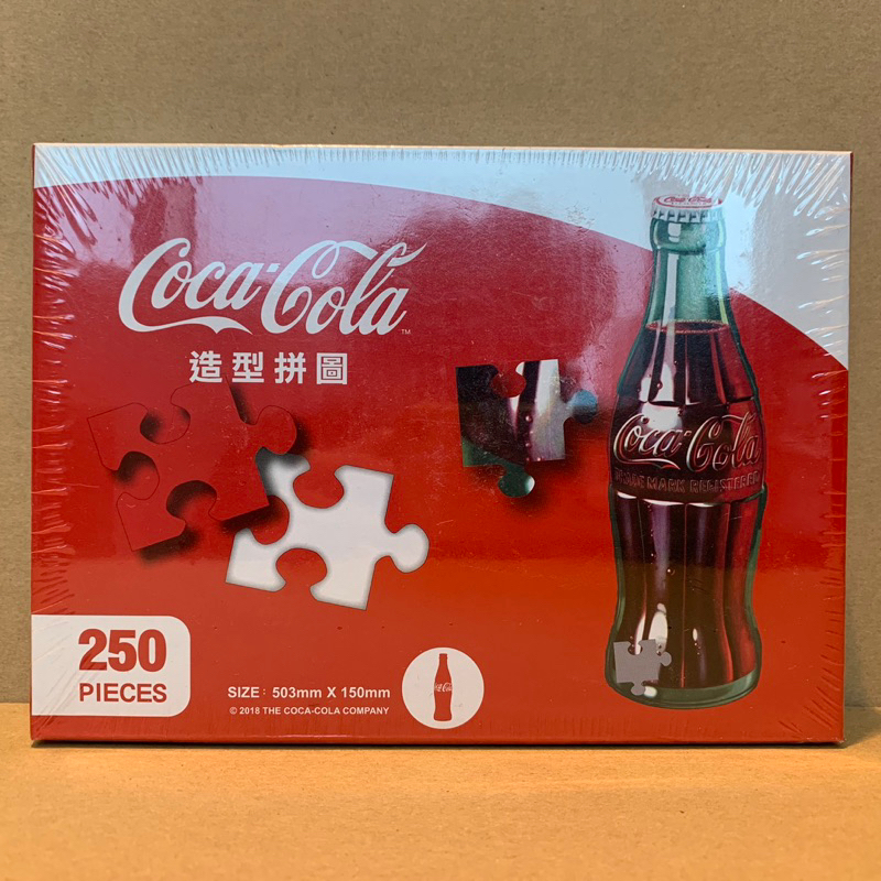 Cocacola 可口可樂 造型拼圖 曲線瓶款 250片 拼圖