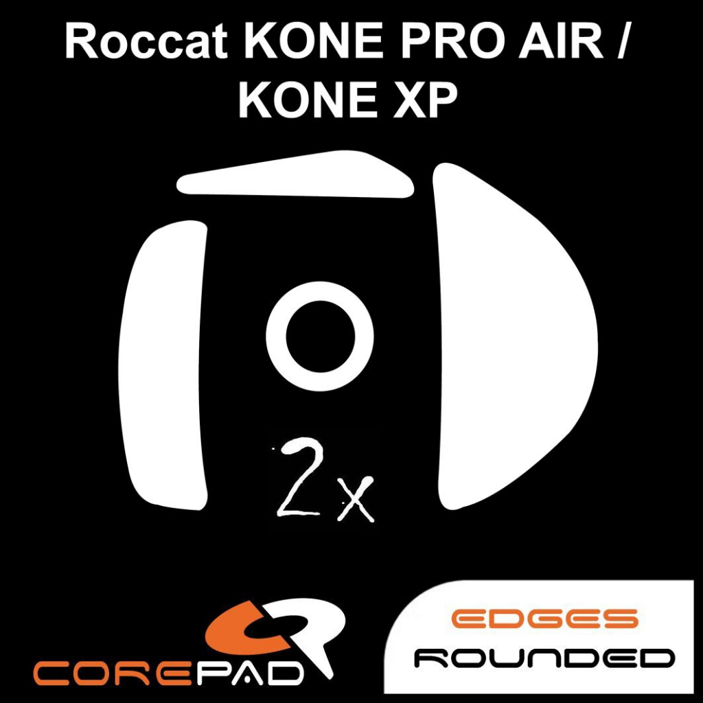 Corepad Roccat Kone Pro / Pro Air / Kone XP鼠貼硬派精璽滑鼠鼠腳