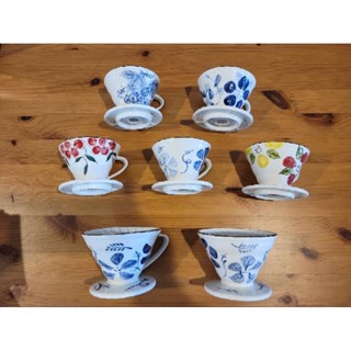 ＜日3咖啡＞ Tiamo 和風日式手繪陶瓷咖啡濾杯 HG5548A 5548D 5548B 5548E 5548C
