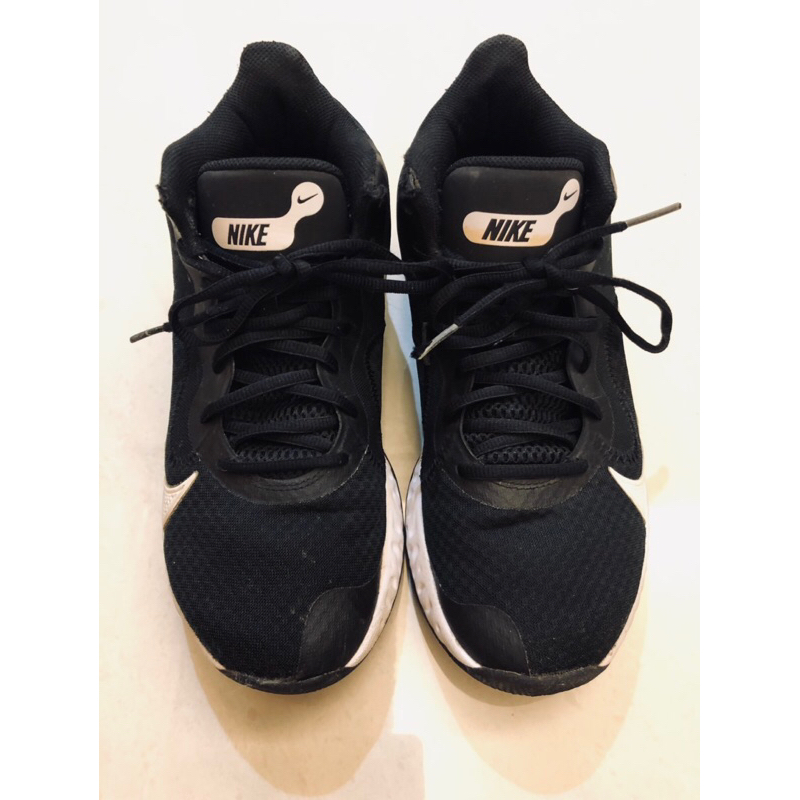 NIKE RENEW ELEVATE 男籃球鞋 中筒 避震支撐 CK2669001 黑白 二手保存良好