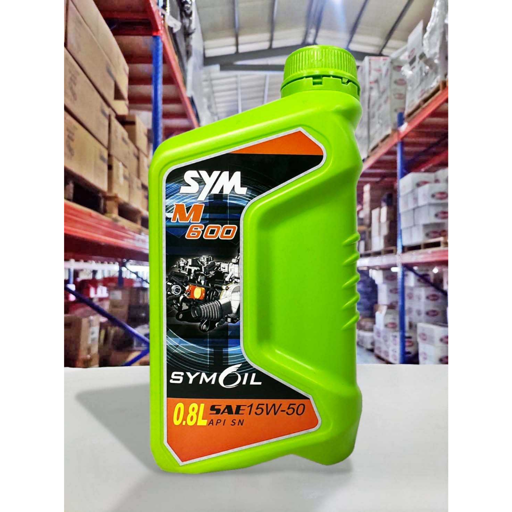 『油工廠』三陽 SYMOIL M600 SN 15W50 陶瓷汽缸機油 0.8L