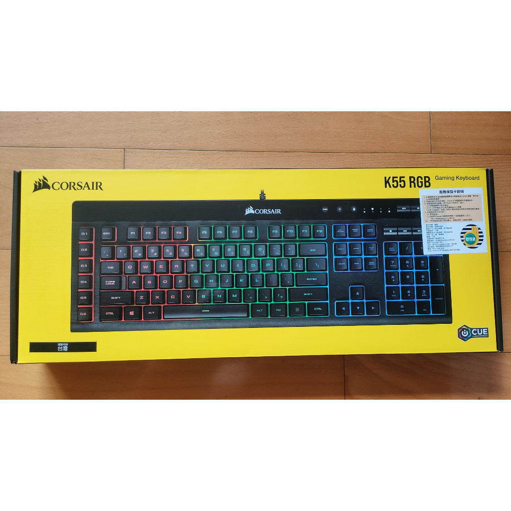 【二手】Corsair K55 RGB 海盜船 電競鍵盤 RGB 薄膜式鍵盤 中文鍵盤