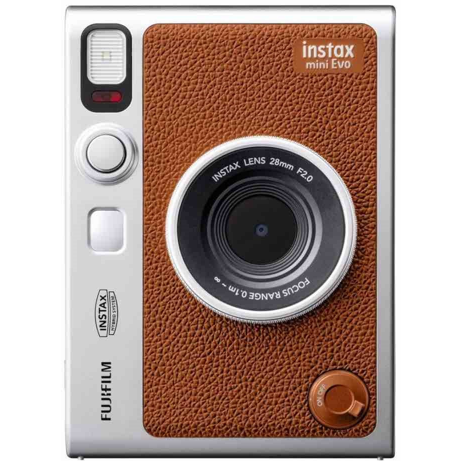 Fujifilm instax mini Evo 棕色【宇利攝影器材】 拍立得相機 復古風格 恆昶公司貨 保固一年