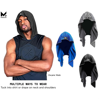 美國 吸濕快乾降溫 防曬UPF50 運動跑歩 包頭毛巾 連帽頭巾