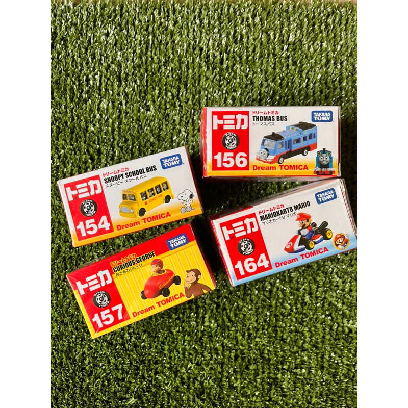 現貨 🇯🇵 Tomica No.154 史努比 No.157 好奇猴喬治 No.164 瑪利歐No.156 湯瑪士小火車