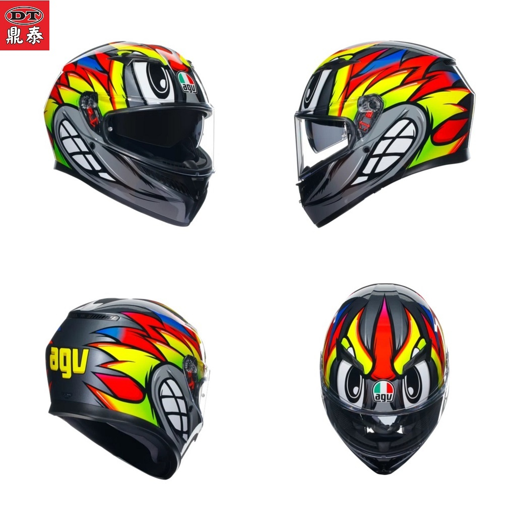 鼎泰安全帽 AGV K3 BIRDY 2.0 亮面 內墨片 全罩安全帽 亞洲版 公司貨 附鴨尾