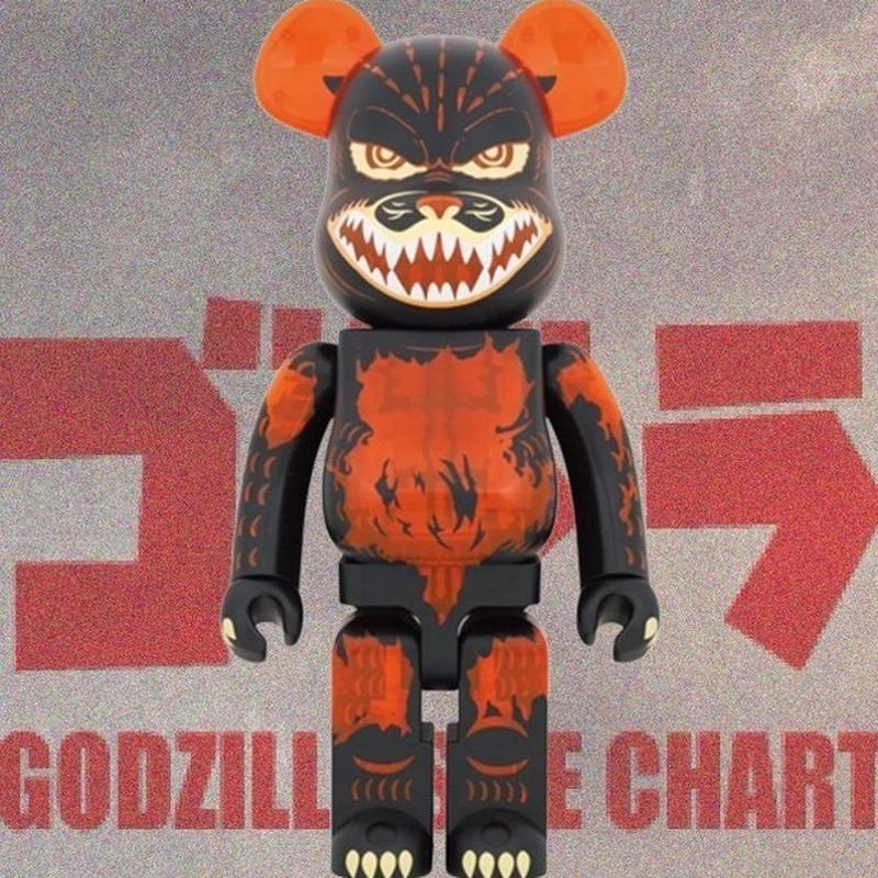 BE@RBRICK GODZILLA 熔岩哥吉拉 透明 紅蓮哥吉拉 庫柏力克熊 1000% 現貨一隻