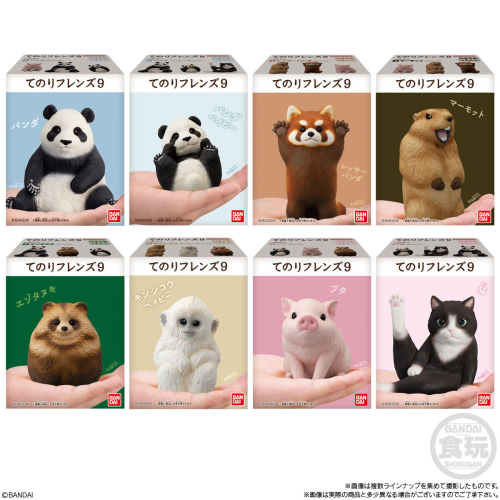 【LUNI 玩具雜貨】BANDAI 掌上好朋友9 掌中好友 動物系列 盒玩 整套8款