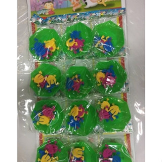 ~創價生活~臺灣童玩 玩具 青蛙跳 (12個 / 組)附葉子碟盤內有4隻青蛙