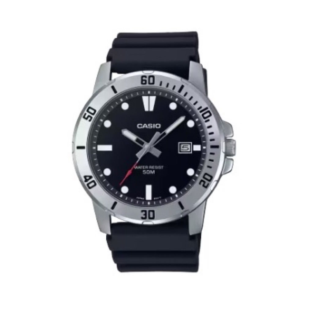 【CASIO 卡西歐】標準休閒風腕錶 MTP-VD01-1E 45mm 現代鐘錶