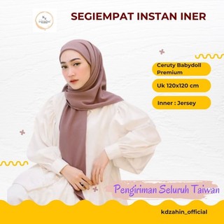 Hijab Segiempat Instan Inner Premium|Segiempat Inner 2 Layer