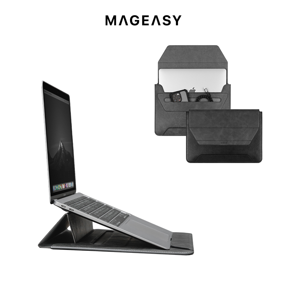 MAGEASY Ergostand MacBook筆電支架收納包(適用 Apple 13-14") M1 M2 M3
