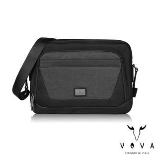 【VOVA】義大利沃汎 凱撒系列大型斜背包 VA129S03BK