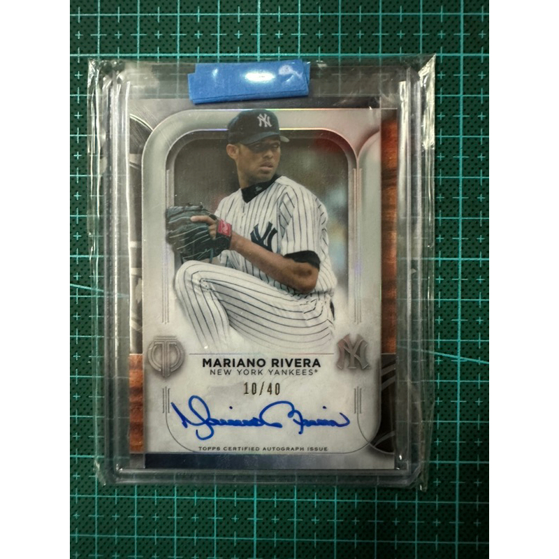 2022 tribute 洋基 史上最偉大終結者 Mariano Rivera 限量親筆簽名卡 10/40