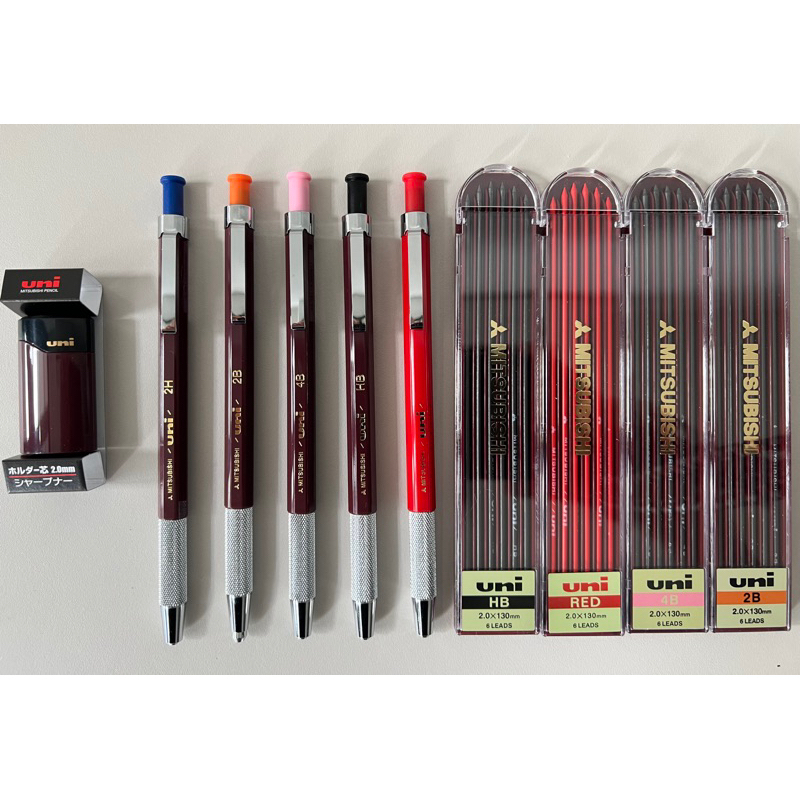 免運UNI MH-500 2.0mm工程筆 非漸進式製圖筆Field 2.0mm 2H/HB/2B/4B/紅芯 現貨