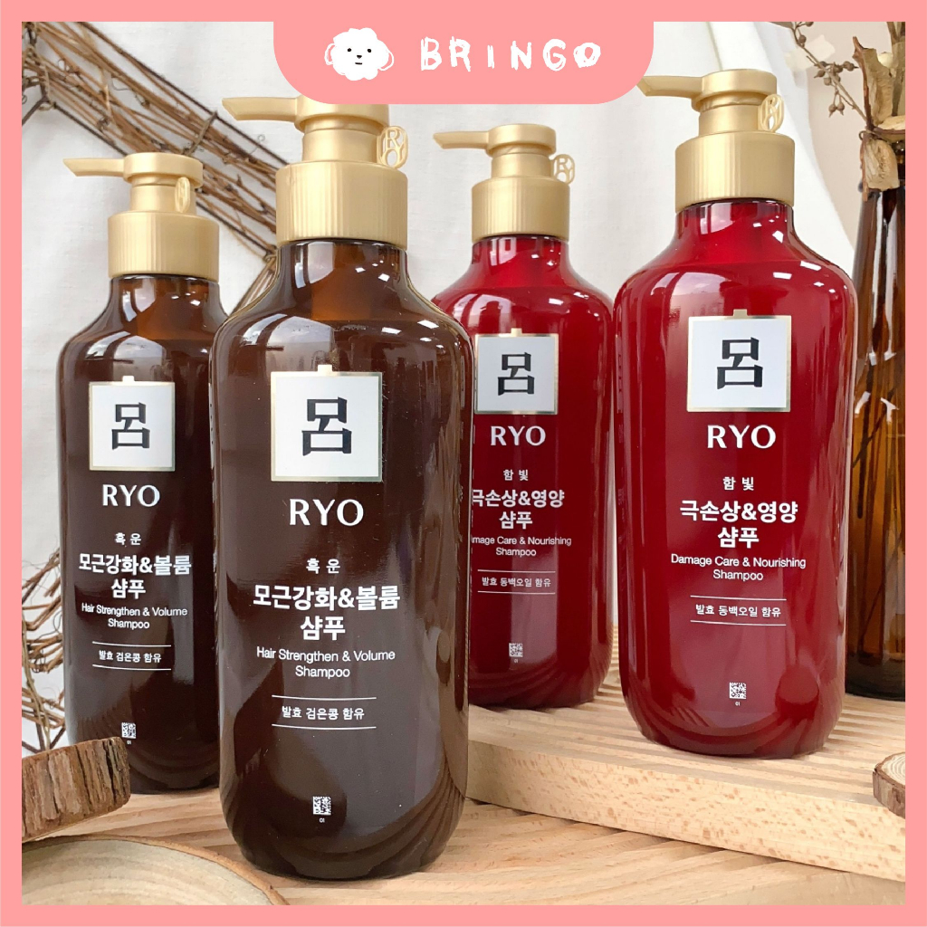 【BRINGO】Ryo 呂 韓方頭皮養護洗髮精 400ml 洗髮精 韓方 養護 山茶花 薄荷 黑豆