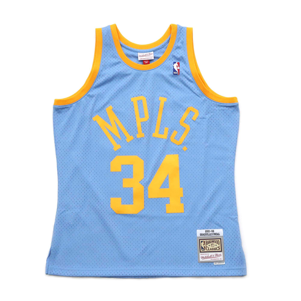 NBA 球迷版球衣 Shaquille O’Neal 2001-02 MPLS. 湖人 藍