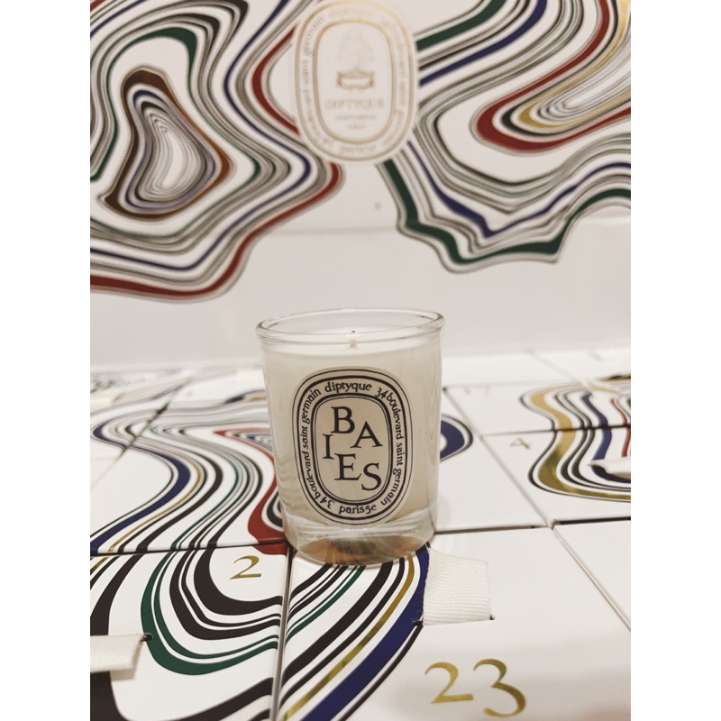 Diptyque Violette紫羅蘭/Baies 漿果香/ Oud 沉香香氛蠟燭 35g 不含盒子