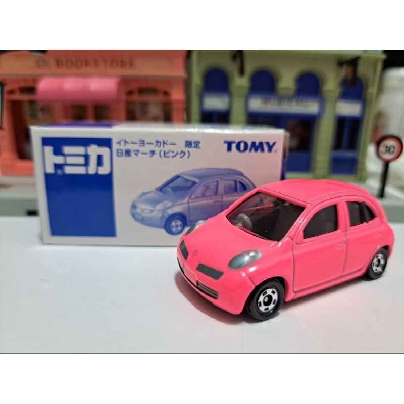 Tomica 舊藍標 伊藤洋華堂 特注 日產 Nissan March 三代 絕版 經典 小車 粉紅