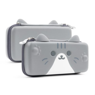 【梓萌電玩】可愛貓咪 主機包 NS Switch OLED 專用 極想 包包 貓咪 收納包 加厚款 贈搖桿帽 保護包