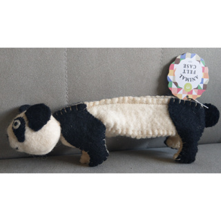 日本Magnets動物系列羊毛氈手工製作筆袋-熊貓款(筆袋/收納袋)