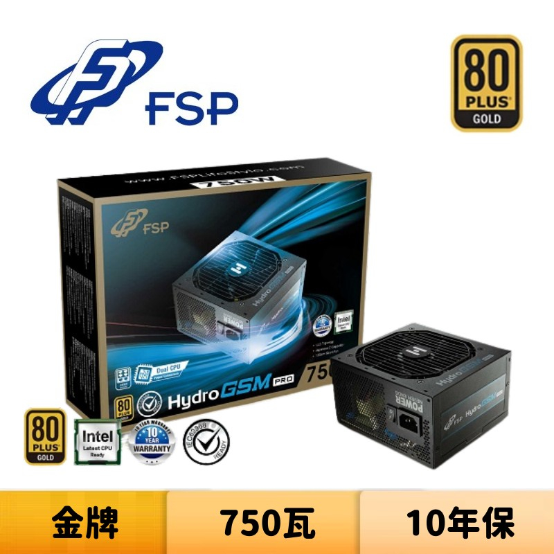 FSP 全漢 Hydro GSM PRO 750W 750瓦 金牌 電源供應器