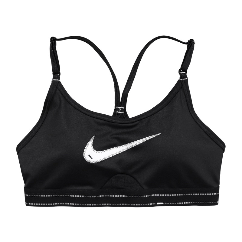 Nike 運動內衣 Dri-FIT Indy Light 女款 黑 車線 Logo 輕度支撐 DM0575-010