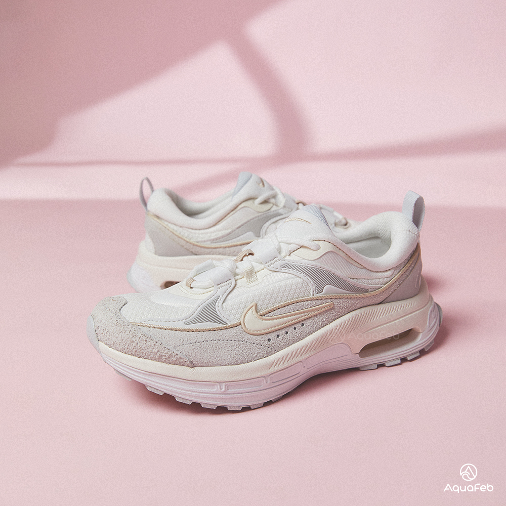 Nike Air Max Bliss LX 女 灰白 麂皮 氣墊 緩震 運動 休閒 休閒鞋 DX5658-100