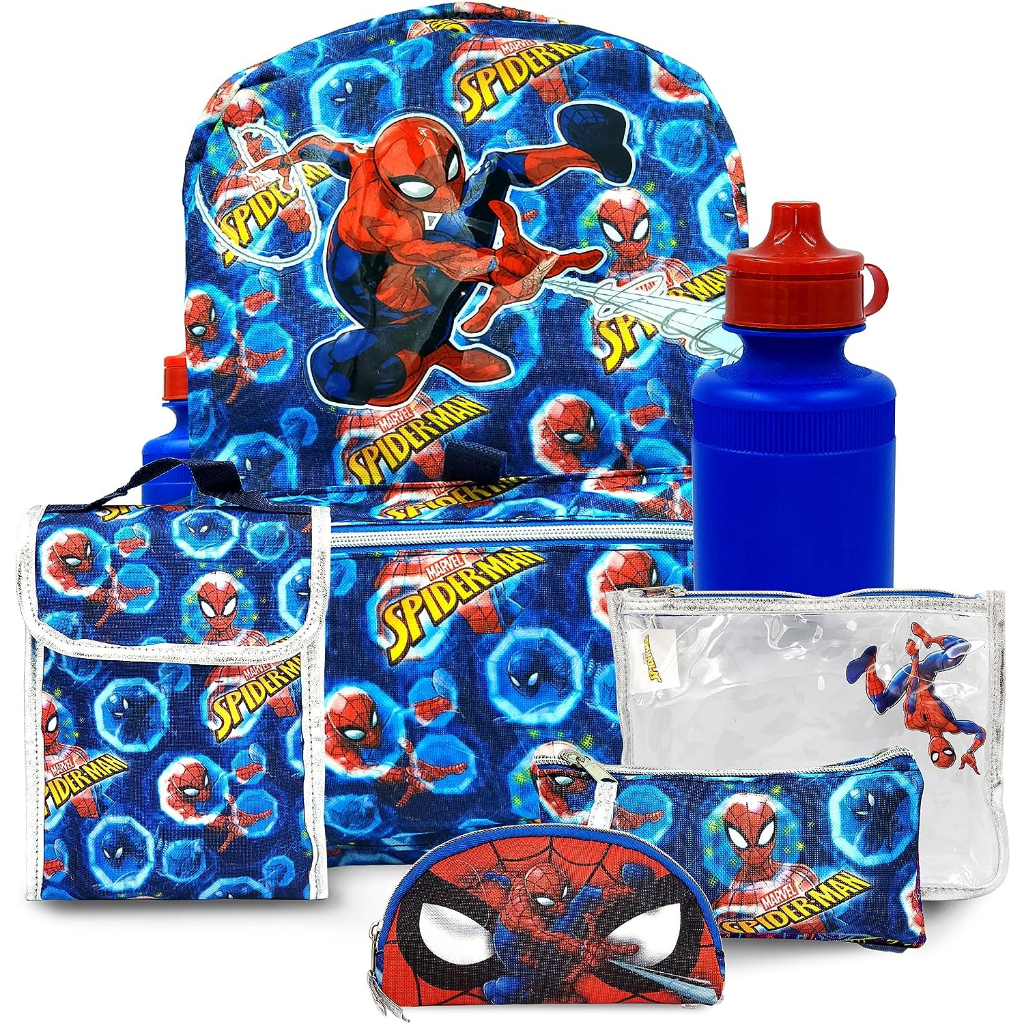 預購  🚀美國正貨🚀美國 Marvel 蜘蛛人 spider man 兒童 書包 後背包 餐袋 包包 便當鉛筆盒水壺