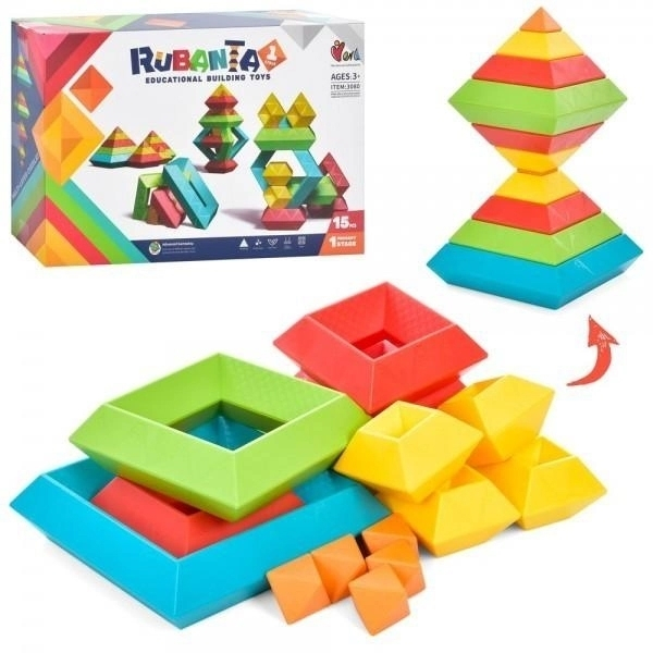 RUBY 魯班塔 百變積木 創意積木 百變金字塔 益智積木 積木塔 金字塔積木 積木疊疊樂 遊戲 兒童 益智玩具