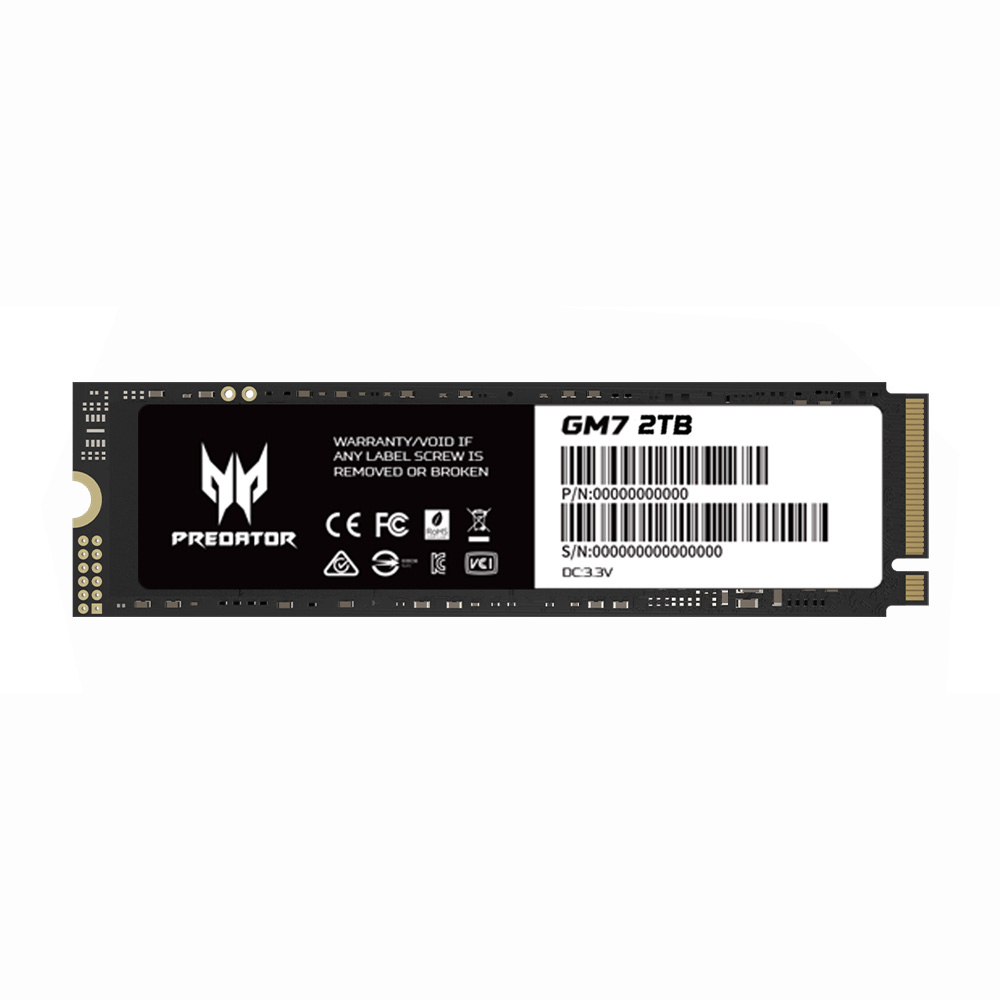 Acer Predator GM7 1~4TB M.2 2280 PCIe Gen4x4 SSD固態硬碟