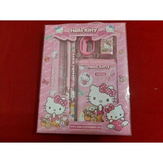Hello kitty 文具套組 幼兒園 小學生 文具禮盒（鉛筆、尺、削鉛筆機、橡皮擦，零錢包）