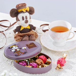 日本東京迪士尼GODIVA巧克力米奇米妮巧克力收納盒禮盒聯名款娃娃玩偶鑰匙圈吊飾扁平小袋筆袋化妝包收