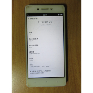 N.手機-OPPO F1 1300萬 八核心 WCDMA 藍牙 Wi-Fi 美顏及濾鏡 4G 5吋 NFC直購價750