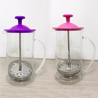 買二送一 GLASSHOUSE 法式多功能玻璃濾壓壺 茶葉 咖啡粉 水果茶都能沖泡 650ml
