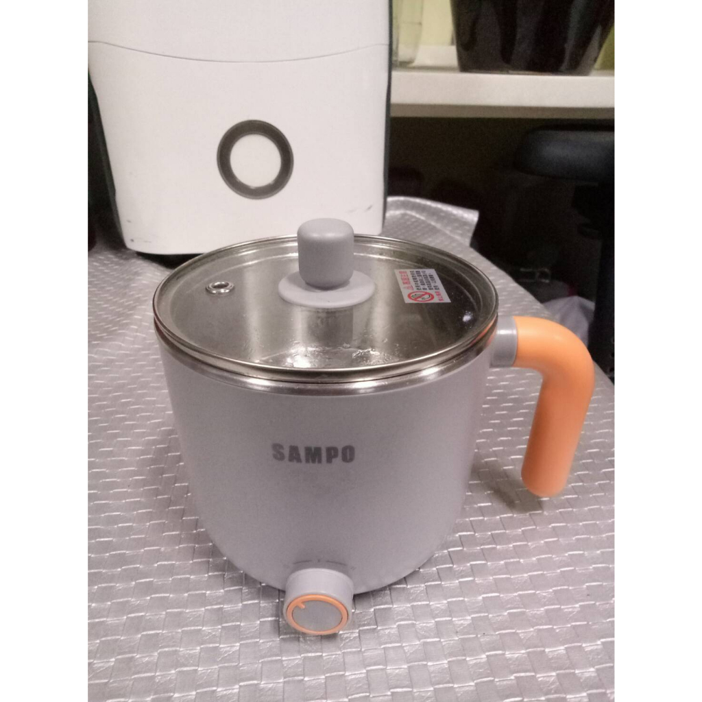 SAMPO聲寶 1L日式蒸煮美食鍋(附蒸架) KQ-YC10D電火鍋 個人鍋 二手出清價NT$300