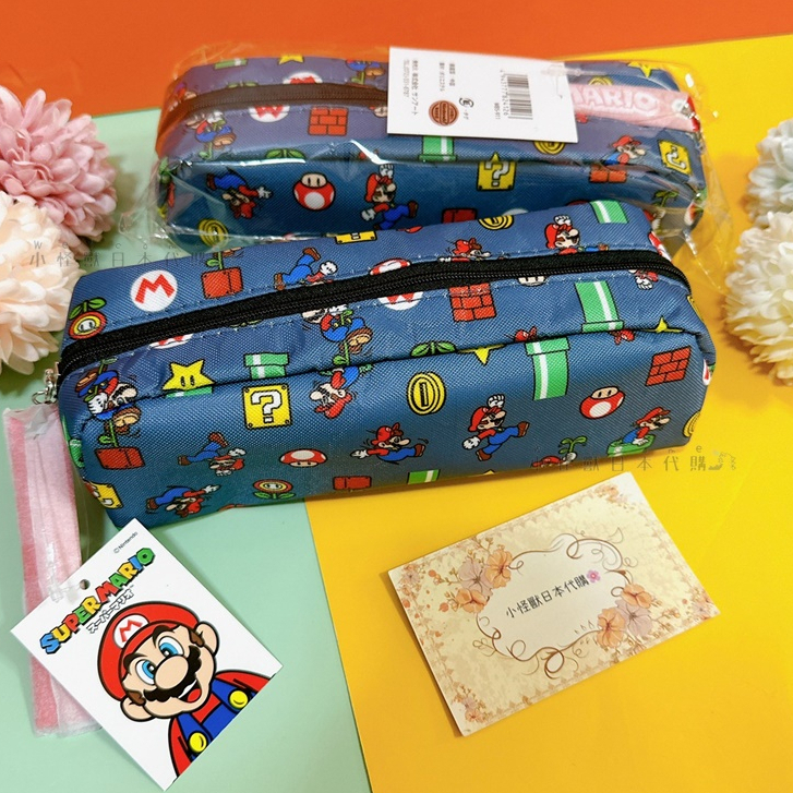 小怪獸日本代購🌸日本任天堂 馬力歐筆袋 鉛筆盒 文具 長方袋 超級瑪莉 瑪莉歐 瑪莉兄弟 兒童文具 Switch