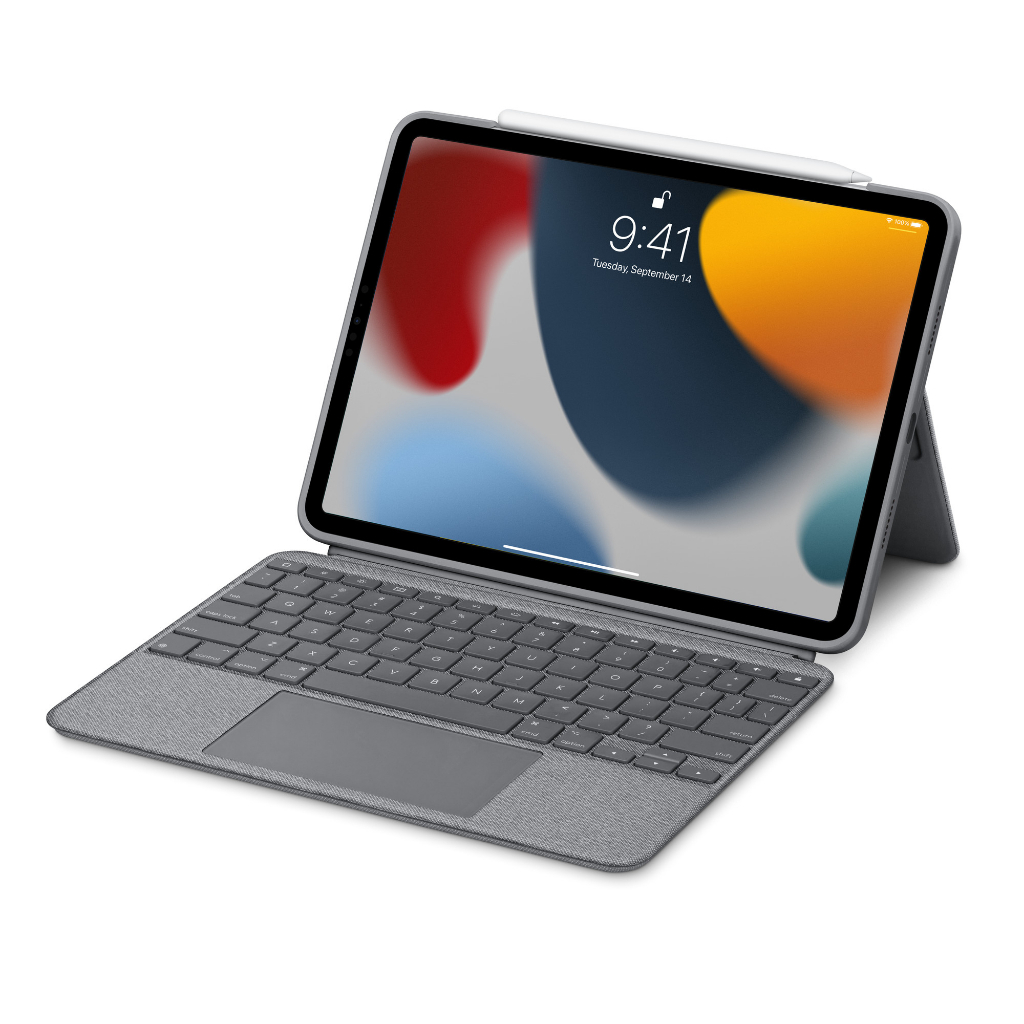 九成五新Logitech羅技 COMBO TOUCH 配備觸控板的背光鍵盤保護套-iPad Pro 11吋專用 「二手九