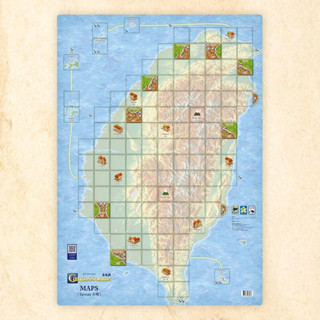 卡卡頌地圖擴充 臺灣 CARCASSONNE MAP EX. TAIWAN 繁體中文版 高雄龐奇桌遊