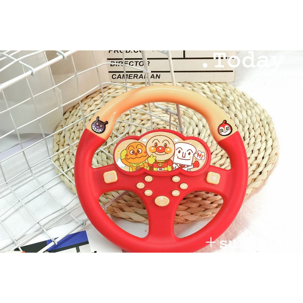 麵包超人 方向盤玩具 兒童玩具 兒童仿真學習開車模擬方向盤安撫玩具