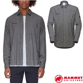 【MAMMUT 長毛象】男 抗臭輕量長袖襯衫 Lenni Longsleeve Shirt_鈦金灰_00291