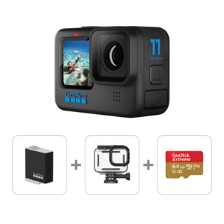 GoPro HERO11 Black超強續航潛水組-H11+潛水盒+充電電池+64G