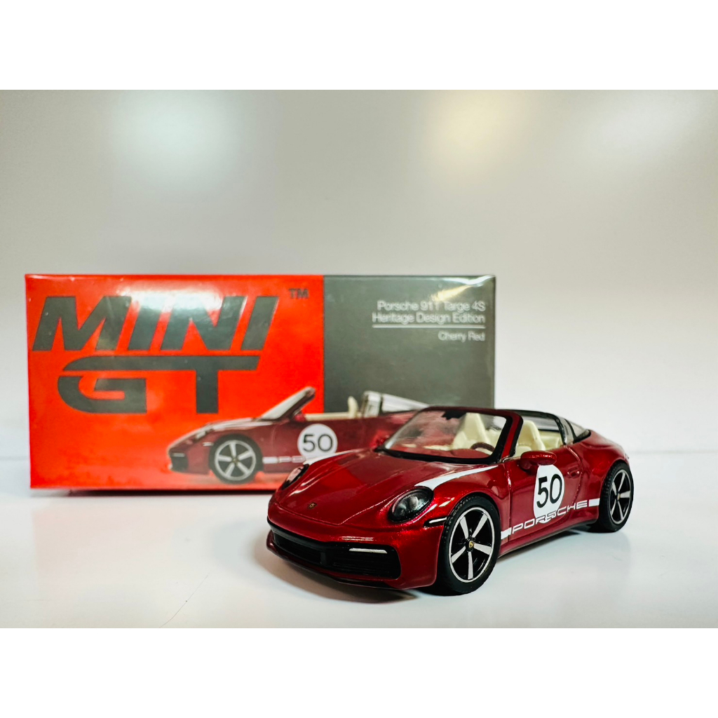 {TZ玩車庫} MINI GT #461 Porsche 911 Targa紅