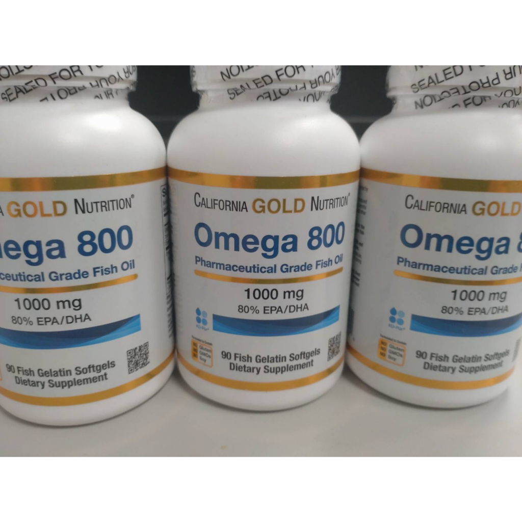 現貨California Gold Nutrition, OMEGA 800 高劑量魚油，高評價 1000mg*90粒